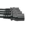 Tripp Lite series Power Cord Splitter, C14 to 4xC13 PDU Style - 10A, 250V, 18 AWG, 18-in. (45.72 cm), Black