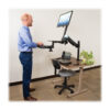 Tripp Lite series Height-Adjustable Sit-Stand Workstation, Single-Monitor, Clamp-On