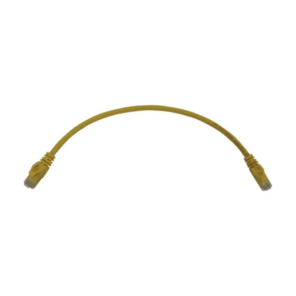 8f01b146cbb1cab038e0b290476b02d3 Tripp Lite series Cat6a 10G Snagless Molded UTP Ethernet Cable (RJ45 M/M), PoE, Yellow, 1 ft. (0.3 m)