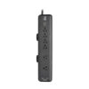 Tripp Lite series Protect It! 6-Outlet Clamp-Mount Surge Protector, 6 ft. (1.83 m) Cord, 2100 Joules, 2 x USB Charging ports (2.1A total)