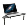 Tripp Lite series Monitor Riser for Desk, 12 x 20 in. - Height Adjustable, Corner, Metal, Black