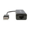 Tripp Lite series USB 2.0 Ethernet NIC Adapter - 10/100 Mbps, RJ45, Black