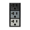 Tripp Lite series 5.7kW 3-Phase Local Metered PDU, 120V Outlets (42 5-15/20R), 208V L21-20P input, 6 ft. (1.83 m) Cord, 0U Vertical, TAA
