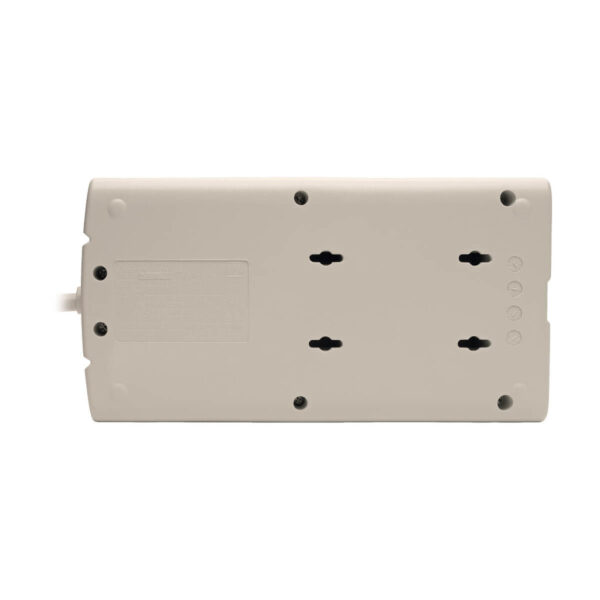 90016017a3d8ad24e5cf8735c7cb75cf Tripp Lite series Protect It! 8-Outlet Surge Protector, 8 ft. Cord with Right-Angle Plug, 1440 Joules, Diagnostic LEDs, Light Gray Housing