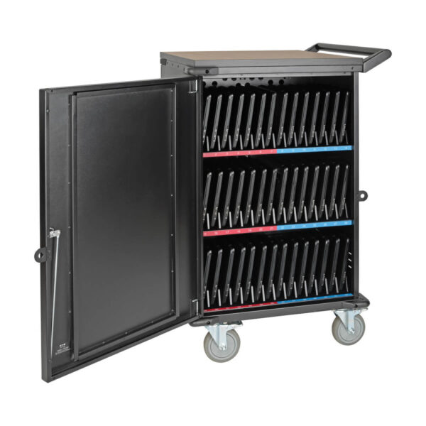 Tripp Lite series 48-Device AC Mobile Charging Cart - Laptops and Chromebooks, 120V, NEMA 5-15P, 10 ft. (3.05 m) Cord, Black - CSC48AC