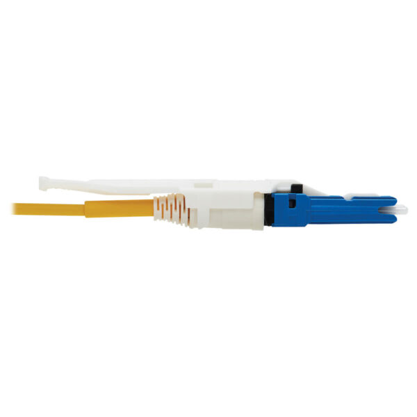 905e0b817e47255e61e965a8c199cbe7 Tripp Lite series 400G Duplex Singlemode 9/125 OS2 Fiber Optic Cable Adapter (CS-UPC/LC-UPC), M/F, Round LSZH Jacket, Yellow, 1 ft.