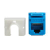 909f831177df129d8076f504eb49f01b-2 Tripp Lite series Cat6a Keystone Jack - 4PPoE Compliant, 110/Krone, 568A/B, RJ45 Ethernet, Blue, TAA