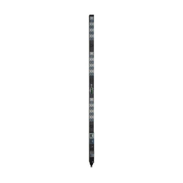 Tripp Lite series 14.4kW 3-Phase Local Metered PDU, 208V Outlets (36 C13, 6 C19, 3 L6-30R) Hubbell 50A CS8365C, 6 ft. (1.83 m) Cord, 0U Vertical, TAA