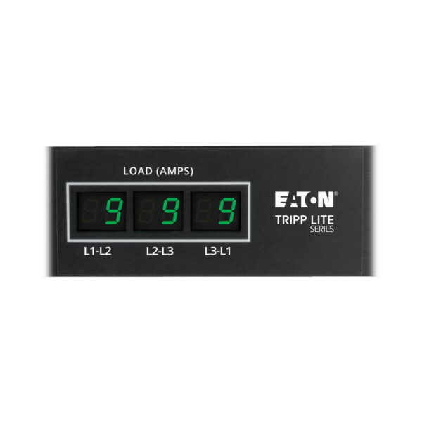 Tripp Lite series 5.7kW 3-Phase Local Metered PDU, 208/120V Outlets (36 C13, 6 C19, 6 5-15/20R), L21-20P, 6 ft. (1.83 m) Cord, 0U Vertical, TAA