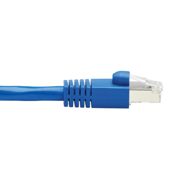 90f489c759d8aeb6e210059b28294240-2 Tripp Lite series Cat6a 10G Snagless F/UTP Ethernet Cable (RJ45 M/M), PoE, CMR-LP, Blue, 50 ft. (15.24 m), TAA