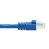 Tripp Lite series Cat6a 10G Snagless F/UTP Ethernet Cable (RJ45 M/M), PoE, CMR-LP, Blue, 30 ft. (9.14 m), TAA