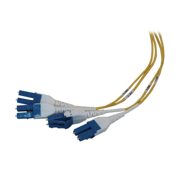910456837b8e3a1a24a6ff303cbf5fd0 Tripp Lite series Preloaded Fiber Panel, 1U - 6x (4x LC/LC Duplex M/M) 8F Trunk Cables, OS2 Singlemode, 10 m (32.8 ft.)