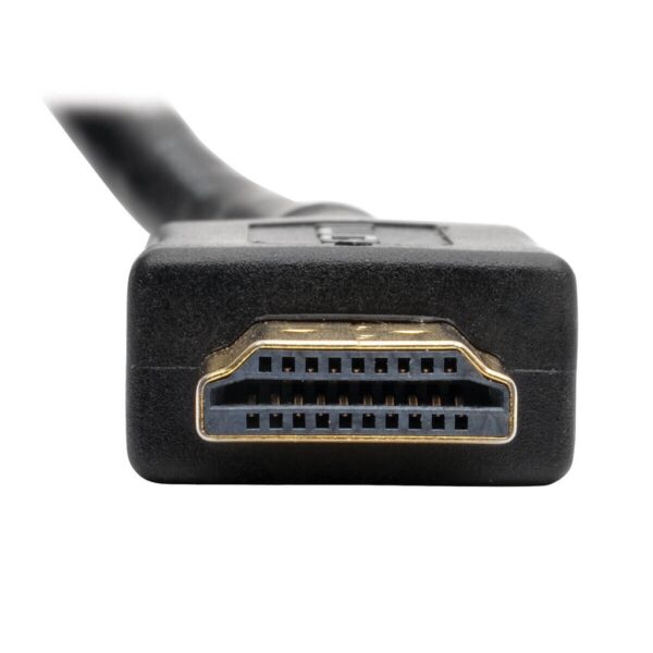 Tripp Lite series High-Speed HDMI with Ethernet All-in-One Keystone/Panel Mount Extension Cable (M/F), Angled Connector, 1 ft. (0.31 m)