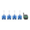 9136800dcec7231775cce67b85593b75-2 Tripp Lite series MTP/MPO (APC) to 4xLC (UPC) Singlemode Breakout Patch Cable, 40/100 GbE, QSFP+ 40GBASE-PLR4, Plenum, Yellow, 3 m (10 ft.)