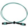 917a7df567a575b2b4ed65937dc170e5 Tripp Lite series 40/100/400G Multimode 50/125 OM3 Fiber Optic Cable (12F MTP/MPO-PC F/F), LSZH, Aqua, 1 m (3.3 ft.)