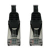 Tripp Lite series Cat6a 10G Snagless Shielded Slim STP Ethernet Cable (RJ45 M/M), PoE, Black, 3 ft. (0.9 m)