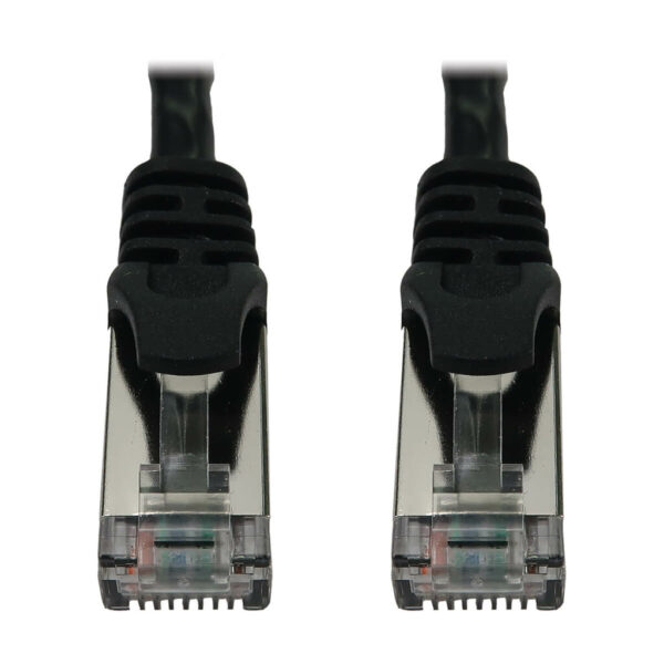 Tripp Lite series Cat6a 10G Snagless Shielded Slim STP Ethernet Cable (RJ45 M/M), PoE, Black, 3 ft. (0.9 m)