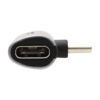 Tripp Lite series USB-C to 3.5 mm Headphone Jack Adapter for Hi-Res Stereo Audio - PD 3.0 and QC 2.0 Charging, Silver