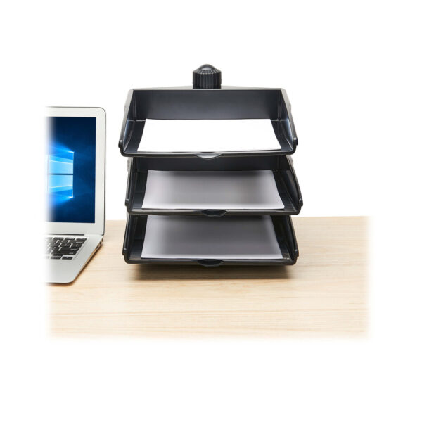 Tripp Lite series 3-Tray Document Holder with Desktop Clamp, TAA