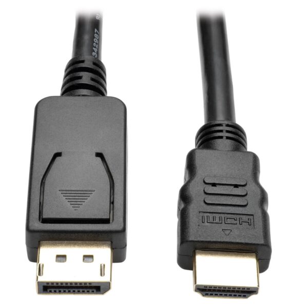 91f3e3c8842b0176e93990614e609ae7 Tripp Lite series DisplayPort 1.2 to HDMI Active Adapter Cable (DP with Latches to HDMI M/M), 4K, 6 ft. (1.8 m)