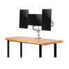 Tripp Lite series Triple-Display Gas-Spring Flex-Arm Desktop Clamp and Grommet for 17” to 30” Flat-Screen Displays - USB and Audio Ports, Aluminum
