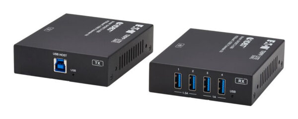920cba9cd7626c3ab272c8bfdceeb2e0 Tripp Lite series HDBaseT-USB3 over Cat6a Extender Kit, 4 USB-A 3.2 Gen 1 Ports, PoC, RS-232, Up to 328 ft. (100 m)