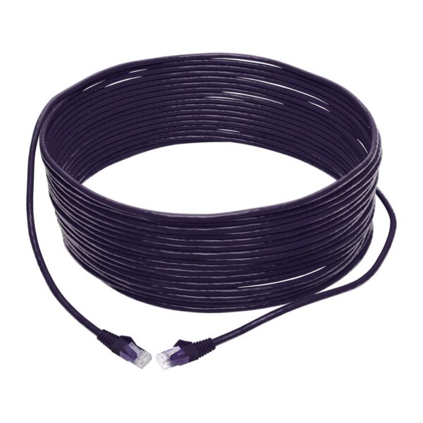 Tripp Lite series Cat6 Gigabit Snagless Molded (UTP) Ethernet Cable (RJ45 M/M), PoE, Purple, 50 ft. (15.24 m)