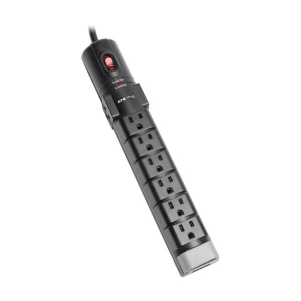 Tripp Lite series Protect It! 8-Outlet Surge Protector, 6 ft. (1.83 m) Cord, 2160 Joules, Tel/DSL Protection, Cord Clip
