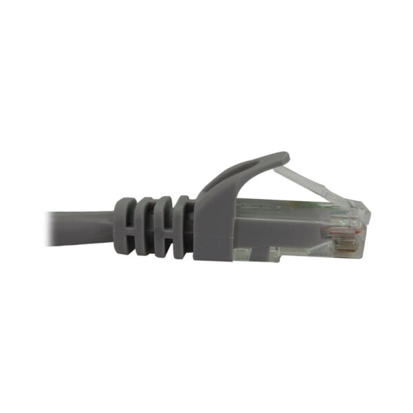 Tripp Lite series Cat6a 10G Snagless Molded UTP Ethernet Cable (RJ45 M/M), PoE, Gray, 50 ft. (15.2 m)