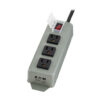 Tripp Lite series Industrial Power Strip, 3-Outlet, 6 ft. (1.8 m) Cord, NEMA 5-15P Plug, Switch Guard