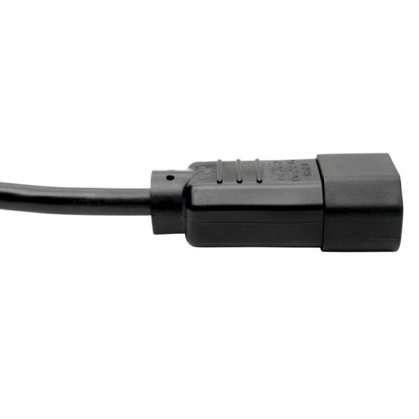 92603e332148806325ff1d9284f2fc89 Tripp Lite series C14 Male to C13 Female Splitter, PDU Style - C14 to 2x C13, 10A, 250V, 18 AWG, 6 ft. (1.83 m), Black