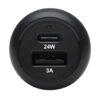927077225adfbd2f26676bc44d8cf2c9 Tripp Lite series Dual-Port USB Car Charger with 24W Charging - USB-C (24W) PD 3.0, USB-A (24W) QC 3.0, Black