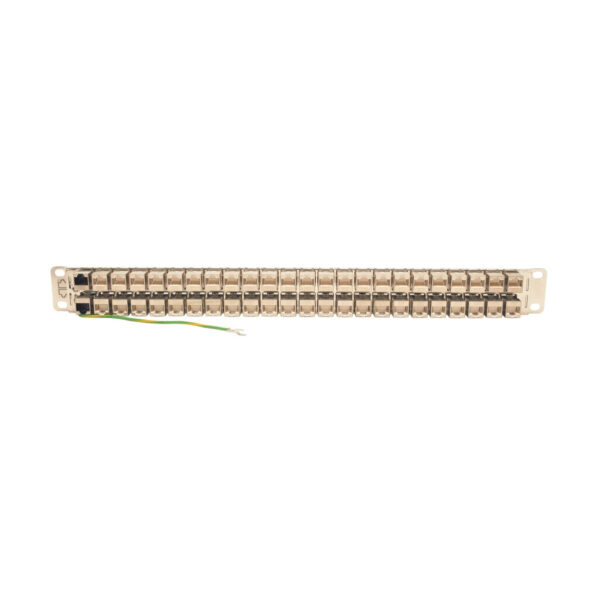 927436dd00192b6225846ef4b48f1082 Tripp Lite series 48-Port 1U Rack-Mount STP Shielded Cat6a Feedthrough Patch Panel, RJ45 Ethernet, TAA