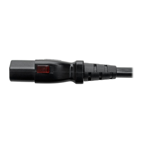 928033bac904cdc3a6038db1b28bfb4a Tripp Lite series Hospital-Grade Power Cord, NEMA 5-15P to Locking IEC C13 - Green Dot, 15A, 125V, 14 AWG, 25 ft. (7.62 m), Black