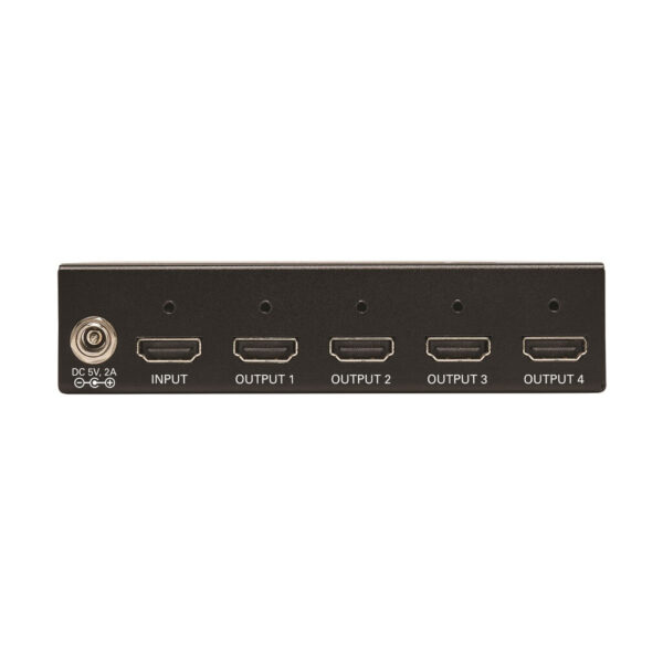 Tripp Lite series 4-Port HDMI Splitter - 4K @ 60 Hz, 4:4:4, Multi-Resolution Support, HDR, HDCP 2.2, TAA