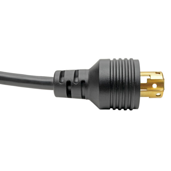 Tripp Lite series Power Cord Adapter, NEMA 5-15R to NEMA L5-15P - Heavy-Duty, Locking, 15A, 120V, 14 AWG, 1 ft. (0.31 m), Black