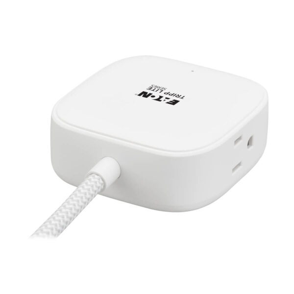92969143abb06f189e0a19af5eb9ec4a Tripp Lite series Safe-IT 32W 2-Outlet Power Strip - 5-15R Outlets, 3 USB Ports, 6 ft. (1.8 m) Cord, Antimicrobial Protection, White