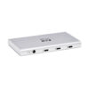 Tripp Lite series 4-Port Thunderbolt 4 Hub - 8K, 2x 4K 60 Hz, USB 3.2 Gen 2, USB-A Port, 100W Charging, Gray