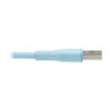 Tripp Lite series Safe-IT USB-A to USB-C Antibacterial Cable, USB 2.0, Ultra Flexible (M/M), Light Blue, 6 ft. (1.8 m)