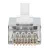 Tripp Lite series Cat6 RJ45 Pass-Through FTP Modular Plug, 50 Pack, TAA