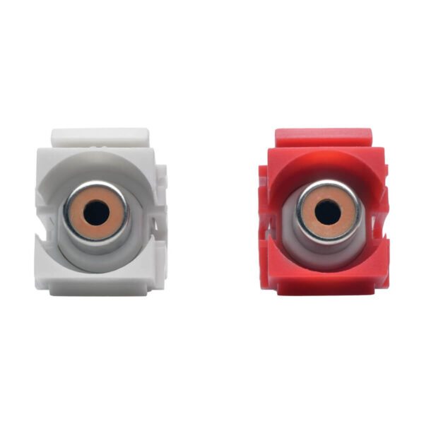 9305cce02621950c1ce39acadb546e35 Tripp Lite series RCA Female Audio to Screw Terminal Keystone Jack Kit, Red/White