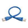 Tripp Lite series Cat6a 10G Snagless Shielded STP Ethernet Cable (RJ45 M/M), PoE, Blue, 1 ft. (0.31 m)