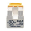 9349cded77e5f94bbb754ccf586b2b35 Tripp Lite series Cat6/Cat5e 110 Style Punch Down Keystone Jack - Yellow, TAA