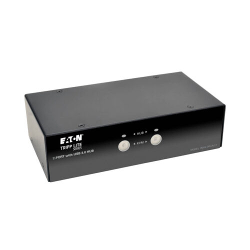 Tripp Lite series 2-Port DisplayPort KVM Switch with Audio, Cables and USB 3.0 SuperSpeed Hub