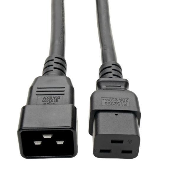 938842e11ca0ad1a658e80e8cdb13b51 Tripp Lite series Power Extension Cord/Splitter, 2 x C19 to C20 Y Splitter - Heavy-Duty, 20A, 250V, 12 AWG, 6 ft. (1.83 m), Black