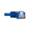 93a40f195f5cbe5124e107f86c28cf21 Tripp Lite series Left-Angle Cat6 Gigabit Molded UTP Ethernet Cable (RJ45 Left-Angle M to RJ45 M), Blue, 1 ft. (0.31 m)