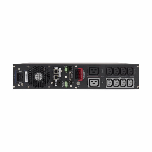 Eaton 9PX 3000VA 3000W 208V Online Double-Conversion UPS - L6-20P, 8 C13, 2 C19 Outlets, Cybersecure Network Card Option, Extended Run, 2U Rack/Tower