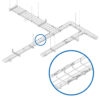 Tripp Lite series Fast Docking Coupler Bar for Wire Mesh Cable Trays, 50 Pack