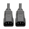 Tripp Lite series 2.4kW Single-Phase Local Metered Automatic Transfer Switch PDU, Two 200-240V C14 Inlets, 10 C13 Outputs, 1U, TAA