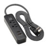 Tripp Lite series 2-Outlet Surge Protector with 2 USB Ports (2.1A Shared) - 6 ft. Cord, 5-15P Plug, 450 Joules, Black